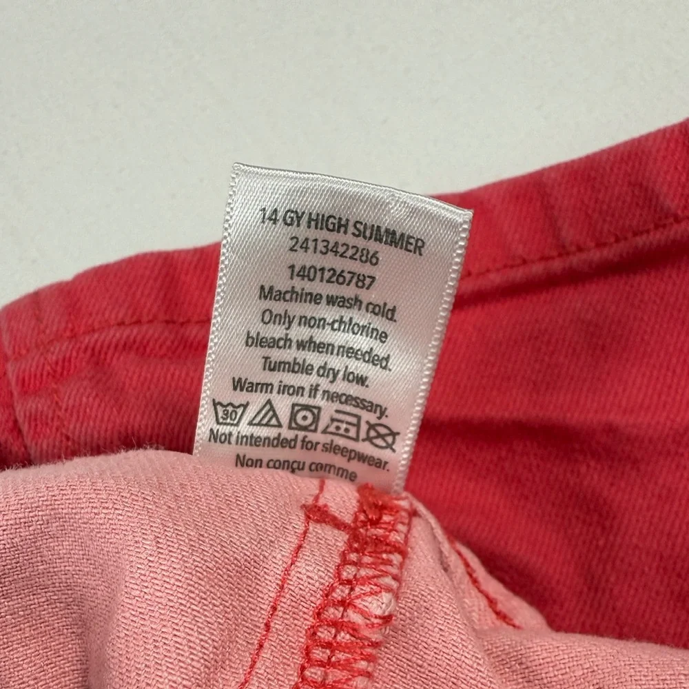 GYMBOREE‎ Girls Ombre Denim Skirt Size 7 Pink Classic Preppy Casual